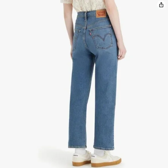 Levi's Women's Premium Ribcage Straight Ankle Jeans Size 26 - Picture 2 of 13